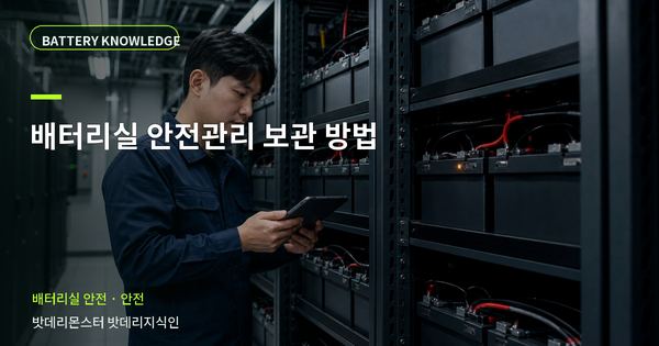 배터리실 안전관리 보관 방법: 위험을 줄이는 확인 순서 대표 썸네일