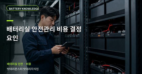 배터리실 안전관리 비용 결정 요인: 견적 금액을 바꾸는 조건 대표 썸네일