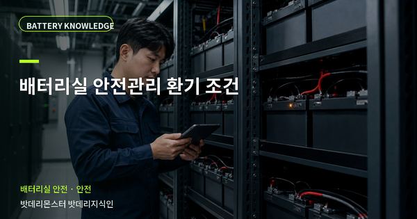 배터리실 안전관리 환기 조건: 위험을 줄이는 확인 순서 대표 썸네일