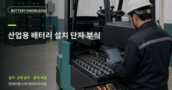 산업용 배터리 설치 단자 부식: 증상과 원인을 나누는 점검법 대표 썸네일