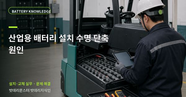 산업용 배터리 설치 수명 단축 원인: 증상과 원인을 나누는 점검법 대표 썸네일