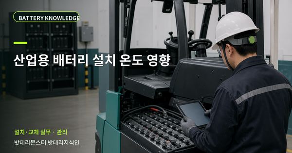 산업용 배터리 설치 온도 영향: 기록과 유지관리 기준 대표 썸네일