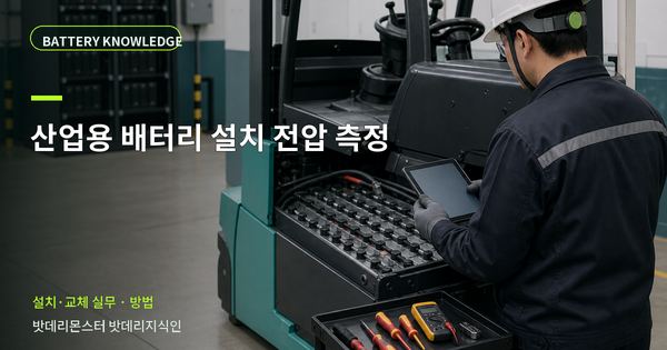 산업용 배터리 설치 전압 측정: 담당자가 따라 할 확인 순서 대표 썸네일