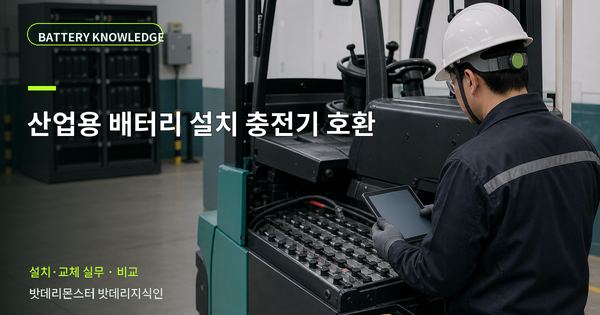 산업용 배터리 설치 충전기 호환: 선택 전에 확인할 비교 기준 대표 썸네일