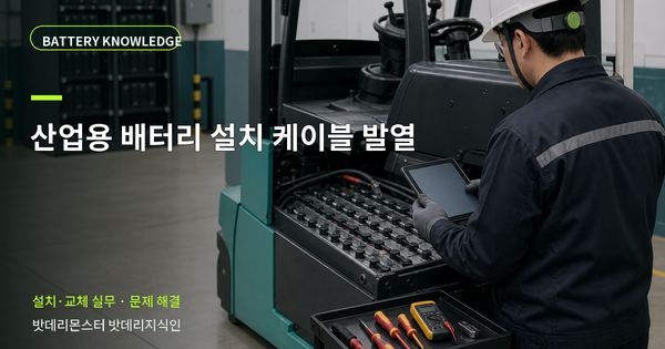산업용 배터리 설치 케이블 발열: 증상과 원인을 나누는 점검법 대표 썸네일