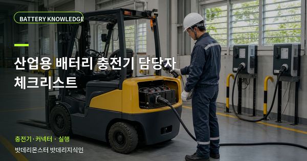 산업용 배터리 충전기 담당자 체크리스트: 현장 인수 전 확인 항목 대표 썸네일
