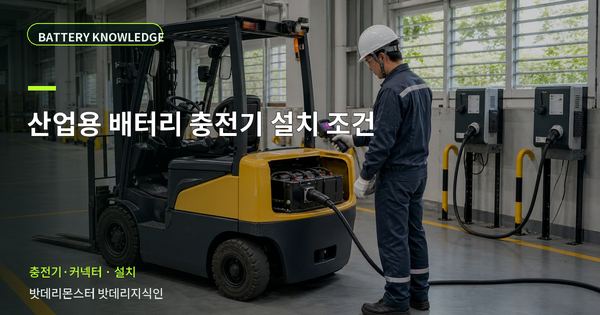 산업용 배터리 충전기 설치 조건: 작업 전 준비와 현장 조건 대표 썸네일