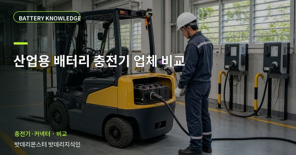 산업용 배터리 충전기 업체 비교: 선택 전에 확인할 비교 기준 대표 썸네일