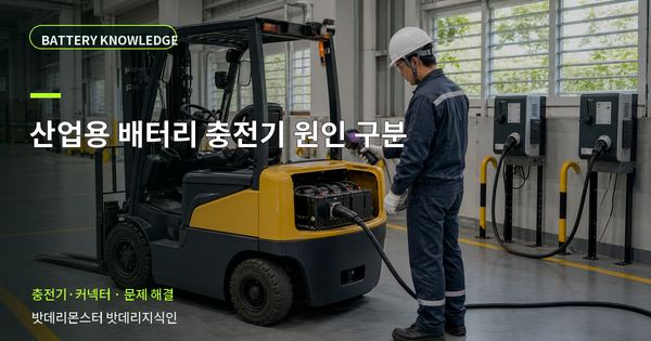 산업용 배터리 충전기 원인 구분: 증상과 원인을 나누는 점검법 대표 썸네일