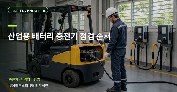 산업용 배터리 충전기 점검 순서: 담당자가 따라 할 확인 순서 대표 썸네일