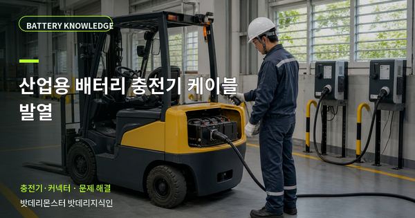 산업용 배터리 충전기 케이블 발열: 증상과 원인을 나누는 점검법 대표 썸네일