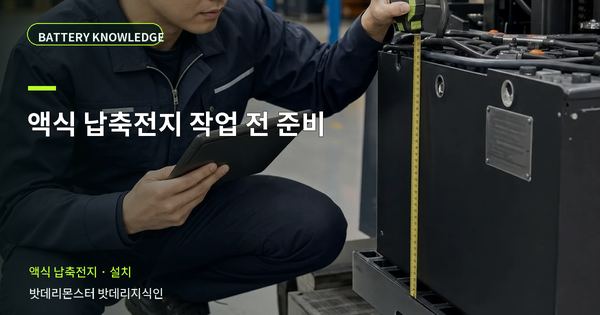 액식 납축전지 작업 전 준비: 작업 전 준비와 현장 조건 대표 썸네일