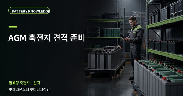AGM 축전지 견적 준비: 상담 전에 준비할 정보 대표 썸네일