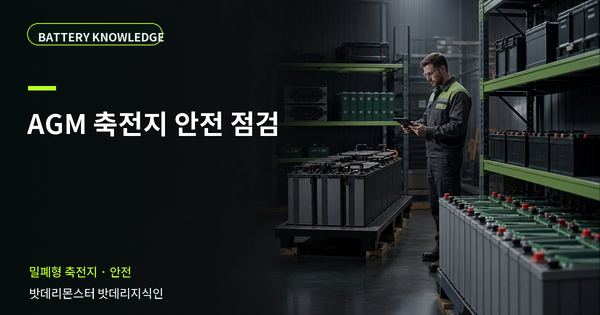 AGM 축전지 안전 점검: 위험을 줄이는 확인 순서 대표 썸네일