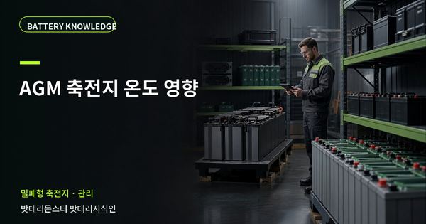 AGM 축전지 온도 영향: 기록과 유지관리 기준 대표 썸네일