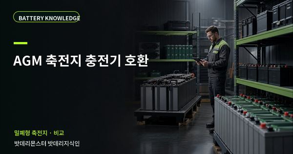 AGM 축전지 충전기 호환: 선택 전에 확인할 비교 기준 대표 썸네일