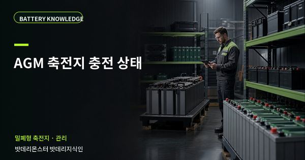 AGM 축전지 충전 상태: 기록과 유지관리 기준 대표 썸네일