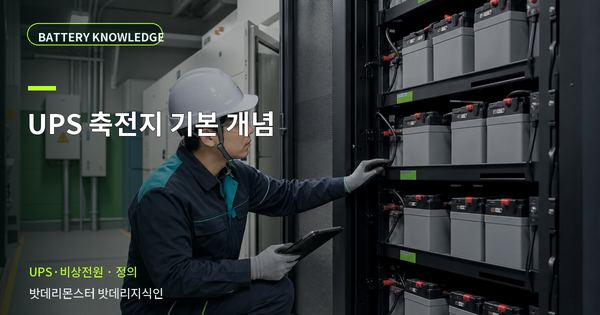 UPS 축전지 기본 개념: 용어와 적용 범위를 쉽게 정리 대표 썸네일