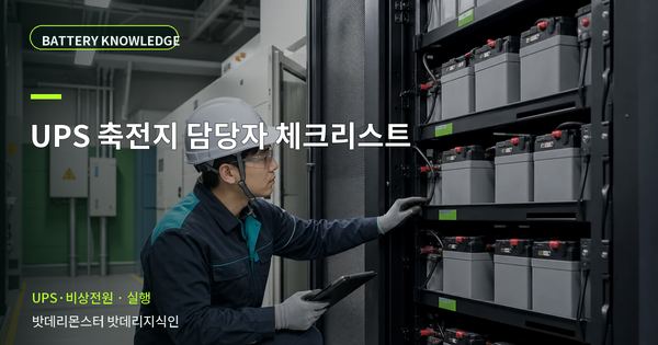 UPS 축전지 담당자 체크리스트: 현장 인수 전 확인 항목 대표 썸네일