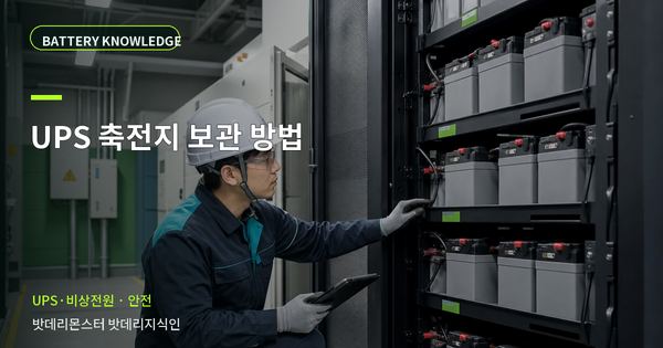UPS 축전지 보관 방법: 위험을 줄이는 확인 순서 대표 썸네일