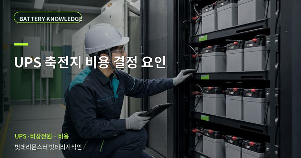 UPS 축전지 비용 결정 요인: 견적 금액을 바꾸는 조건 대표 썸네일