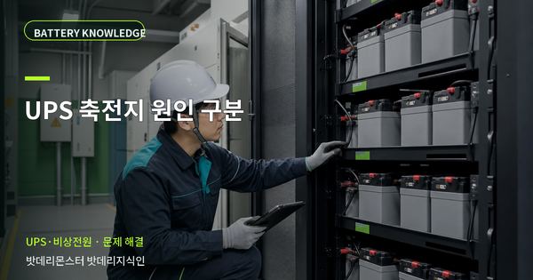 UPS 축전지 원인 구분: 증상과 원인을 나누는 점검법 대표 썸네일