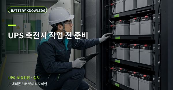 UPS 축전지 작업 전 준비: 작업 전 준비와 현장 조건 대표 썸네일